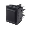 Przełącznik kołyskowy (Wł.)-wył.-(wł.) Nie 16 A DPDT Czarny Molveno