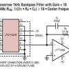 Ultraselective, Low Power 8th Order Elliptic Bandpass Filter with Adjustable Gain
