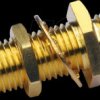 100024794 SMA connector female/female, gold-plated