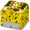 Distribution block, push-in connection, 0.2-6.0 mm², 7 pole, 32 A, 6 kV, yellow/black, 3273876