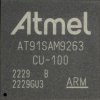 AT91SAM9263B-CU-100 ARM926 MPU, 240MHz,2x16kB, BGA-324