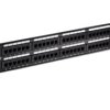 Panel krosowniczy, TC, Cat5e, 48 portów, Bez ekranowania, Czarny