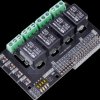 114992543 Raspberry Pi - Relay module, 4 Channel, HAT, HLS8L-DC5V-S-C
