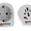 Adapter podróżny kraj 1 Australia, Chiny, Europa, Włochy, Wielka Brytania, USA kraj 2 Europa, Szwajcaria 16A złącze 1
