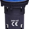 Lampka sygnalizacyjna kompaktowa zitegrowana, soczewka karbowana, 240 V AC, Niebieska ECLI-240A-B 004771233