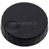 Gałka czarna fi=37mm h-20/ oś= 6mm