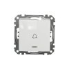 Przycisk 1-biegunowy dzwonek z podświetleniem, biały, Sedna Design i Elements SDD111131L