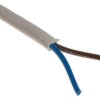 Sieciowy kabel zasilający 2 Core Polichlorek winylu PVC Sheath Biały 6.3mm od , 300 V