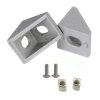 35x35mm Corner Joiner for 3030 Aluminum Profiles - T-SLOT, T-NUT, TNUT + 2x Screw + 2x Nut