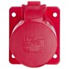 Gniazdo tablicowe skośne 16A 5P 400V /75x85/ czerwone IP44 415-6F87