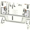 Through terminal block, push-in connection, 0.5-1.5 mm², 2 pole, 17.5 A, 6 kV, white, 2508160000