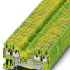 Protective conductor terminal, push-in connection, 0.14-1.5 mm², 4 pole, 6 kV, yellow/green, 3208333