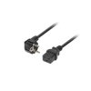 Kabel zasilający CEE7/7 - IEC320 C19 16A 1.8m VDE czarny - Lanberg CA-C19C-10CC-0018-BK