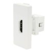 Moduł 1/2 - gniazdo HDMI - biały - kompatybilny z ramkami Tawoia Glass