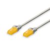 Kabel krosowy (Patch Cord) RJ45/RJ45 U/UTP kat. 6A 0,5m AWG 26/7 LS0H szary DK-1613-A-005