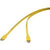 Renkforce RF-6721074 USB cable USB 2.0 USB-C plug Yellow 1.00 m