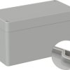 ABS enclosure, (L x W x H) 160 x 80 x 90 mm, light gray (RAL 7035), IP66, 5U330500
