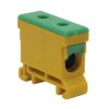 Blok rozdzielczy-odgałęźny 1-polowy AL/CU 35-240mm2 żółto-zielony montaż płaski i na szynę TH WLZ35P/240/z 48.504