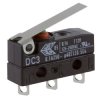 ZF DC3C-A1LB Microswitch SPDT 0.1A 250V AC, Short Lever, Solder, IP67