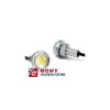 Dioda LED 1W 23mm z oprawą srebr 12V biały zimny srebrna obudowa