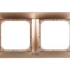 IMPRESJA Ramka podwójna do łączników IP44 złoty metalik RH-2Y/28