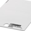 PVC device marker, (L x W) 53.7 x 84.9 mm, white, carrier card with 2 pcs, 0830992