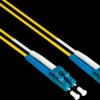 LW-9075LC Optical Fiber Cable Duplex OS2 9/125µ LC/LC, 7,5m, yellow