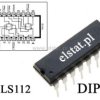 74 LS112 2 przerzutniki typu JK; DIP16