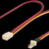 93880 Molex Y-cable 0.22 m, male and female connectors
