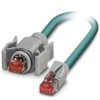 kabel LAN RJ45, Phoenix Contact 1407932 VS-IP67-IP20-94B-LI/5,0, S/FTP, CAT 6a, 5.00 m, niebieski