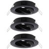 Paulmann 92487 EBL Recess-Mount Bracket Set 10W Black Matt Swiveling