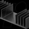 SK 04/50/SA Heat sink, 50 mm, aluminum, 2.5 K/W.