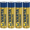Varta 4103101414 Longlife Alkaline AAA 1.5V Battery Pack of 4