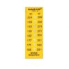 Celsistrip-znacznik temperatury, samoprzylepna etykieta termoczułaCS-D, 166°C - 204°C, 8 temperatur, opakowanie 10 etykiet