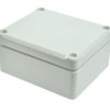Obudowa; uniwersalna; Z54SJ-TM; ABS; 90mm; 75mm; 41mm; IP67; jasnoszary; hermetyczna; z uszczelką wylewaną i tulejkami mosiężnym