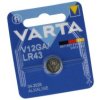 Bateria; alkaliczna; LR43 AG12; 1,5V; 80mAh; blister; fi 11,6x4,2mm; VARTA; AG12; LR43