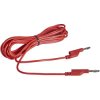 VOLTCRAFT MS5RT Test lead Banana jack 4 mm Banana jack 4 mm 5.00 m Red