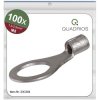 Quadrios 23C504 Ring Terminal 2.5mm² Hole Ø8.5mm 100pcs Non-Insulated