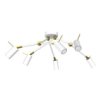 Lampa Sufitowa Iris White/Gold 6X Mini Gu10 Mlp7274 Milagro