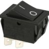 Przełącznik; klawiszowy (kołyskowy); C1350ALBB01; ON-OFF; 2 tory; czarny; bez podświetlenia; bistabilny; konektory 6,3x0,8mm; 22