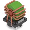 Common mode line choke, vertical, 2.2 mH, 2 A, 744822222