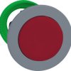Pushbutton, unlabeled, unlit, groping, waistband round, red, front ring light gray, mounting Ø 30.5 mm, ZB5FL4C0