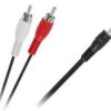PRZEWOD JACK 2*RCA 1.5M 02747