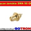 Złącze żeńskie SMA 50 Ohm do obudowy