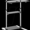 ICA-TB-TPM-3 Seating/standing workstation, movable, black, 94 - 138 cm