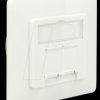 86195 Modular Wall Outlet flush mount 2Port Cat.6A LSA