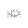 Radiator A4240 L-7cm