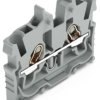2 wire mini through terminal, push-in connection, 0.14-1.5 mm², 2 pole, 13.5 A, 6 kV, gray, 2050-321