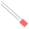 Red Rectangular 2 x 5mm Diffused LED 50mcd 160°