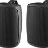 Monacor WALL-04T/SW Głośnik ścienny PA 2 W czarny 1 par(a)